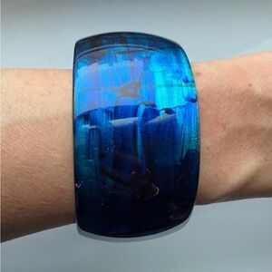 Blue Resin Bangle